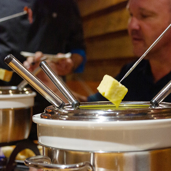 Cheese Fondue at 7 Summits Restaurant in Silverdale